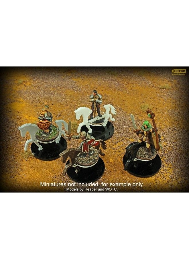 LITKO - Horse Character Mount ; Role Playing Games ; Compatible With Dnd Pathfinder ; (40Mm Circular Base Black) - Image 1