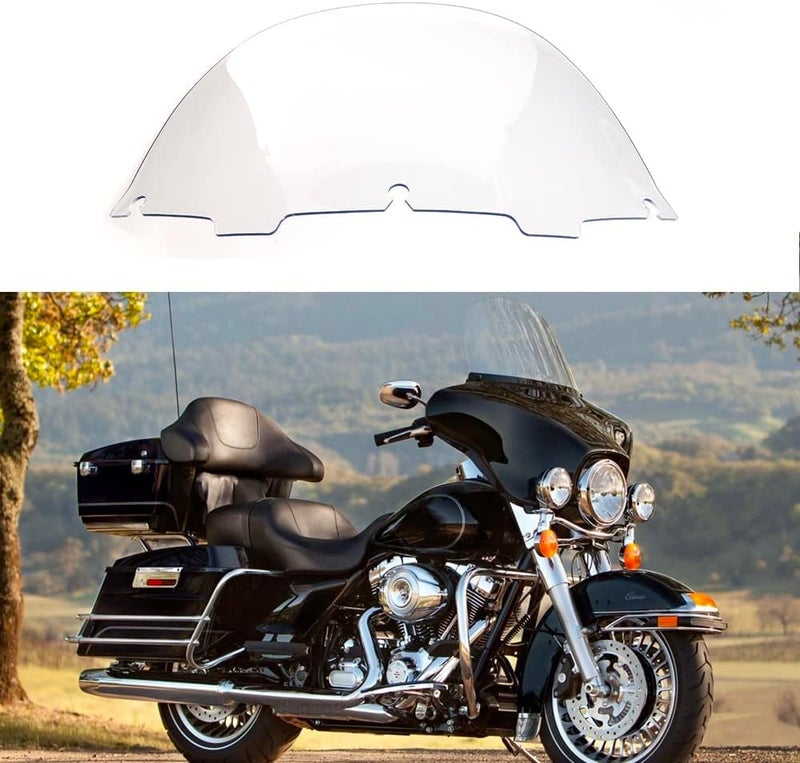 WYNMOTO 13" Clear Windshield Windscreen for 1996-2013 Harley Davidson Touring Models - Image 5