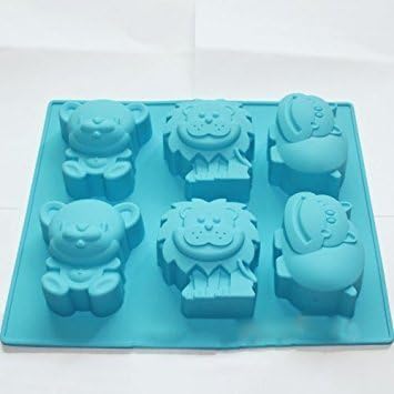Smello SMELLO Kids Special Mould 3 Animal Shape for Handmade Decorating Chocolate Soaps Making 