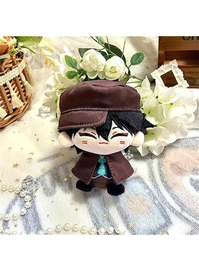 Anime Plush Keychain for Backpack, 4 Cute Chibi Plush Figure Key Chain Pendant, Rampo Plush for BSD Fans  - Image 2