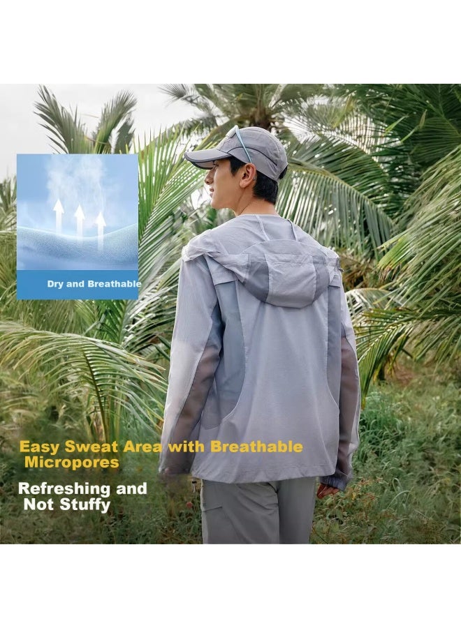 TOREAD Sun Protection Clothing Outdoor Lightweight Breathable Skin Coat Uv Protection Fishing Clothing Men'S Mountain Shadow Gray L - Image 2