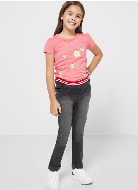 Girls Rib Jeans