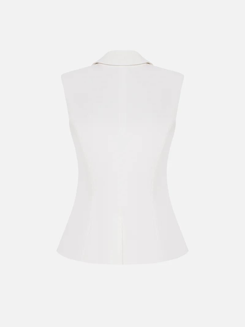 Lichi  Flared waistcoat with accent buttons for Women | Best Price UAE