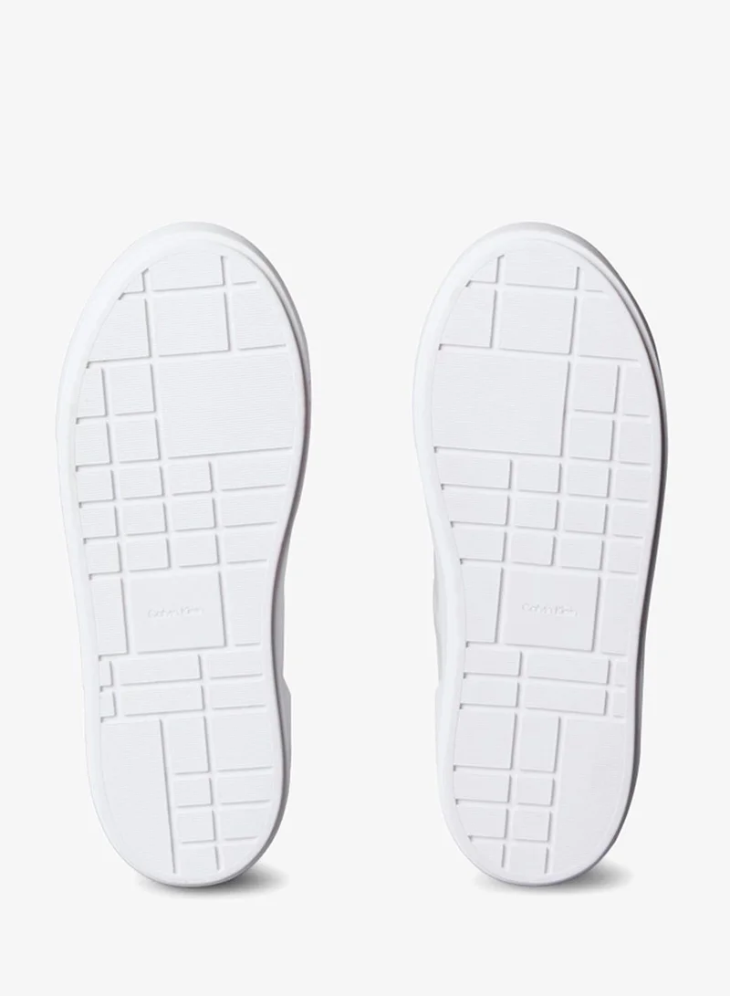 Calvin Klein Jeans  Leather Signature Logo Platform Trainers for Women | Best Price UAE