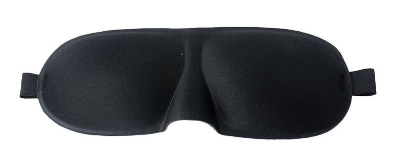 Inditradition Memory Foam U-Shape Travel Neck Pillow with 3D Eye Mask (Combo Pack) - Navy Blue/Black - Image 3