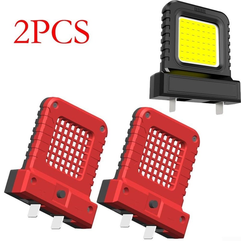 Orange 2PCS 14W LED Work Light Floodlight For 21V Power Tool Batteries Adjustable Socket For Jobsite Camping - Image 4