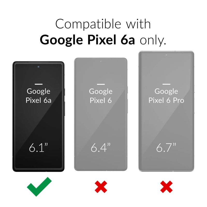 Crave Clear Guard for Pixel 6a Case, Shockproof Clear Case for Google Pixel 6a - Image 2