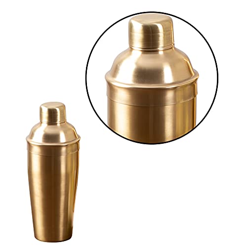 Nestroots Stainless Steel Cocktail Shaker | 750 Golden Barware Tool for Mixing Drinks & Mocktails | Professional Bartender Shaker for Home & Bar - Image 5