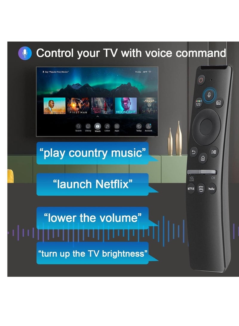 ELTRAZONE Universal Voice Remote Control for Samsung Smart TV LED QLED 4K 8K UHD Crystal Frame HDR Curved Smart TVs, with Shortcut Buttons for Netflix, Prime Video, Hulu (ELT-SM01) - Image 4