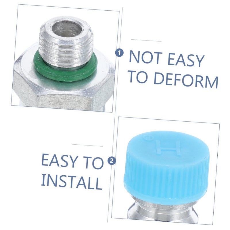 2Pcs AC Valve Core Replacement Kit High Pressure Connector Easy Installation - Image 4