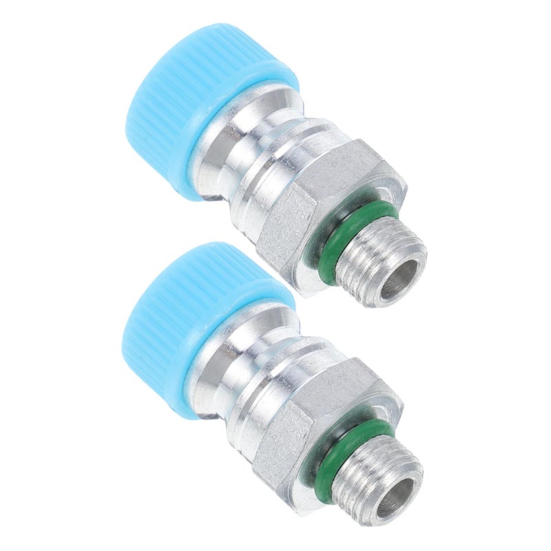 2Pcs AC Valve Core Replacement Kit High Pressure Connector Easy Installation - Image 2