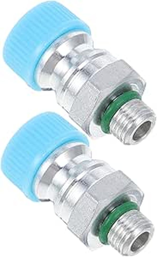 2Pcs AC Valve Core Replacement Kit High Pressure Connector Easy Installation - Image 1
