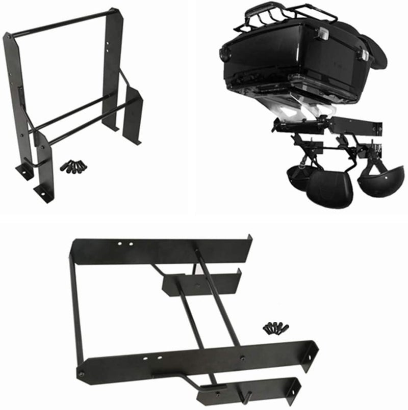 VPZMT H D Garage Detachables Storage Detach Depot Wall Rack for Harley Touring Road King Electra Glide Street Glide Tour Trunk Pack Pak Luggage Racks Luggage Racks2