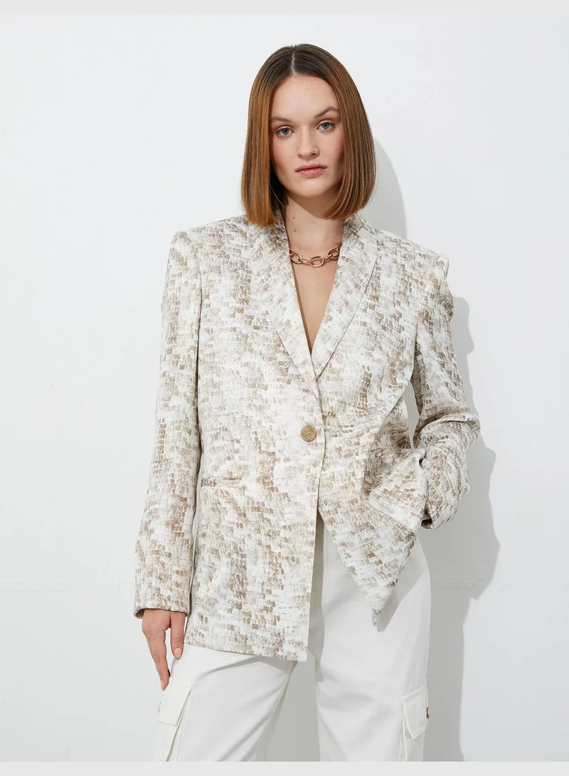 KOTON One Button Blazer Jacket