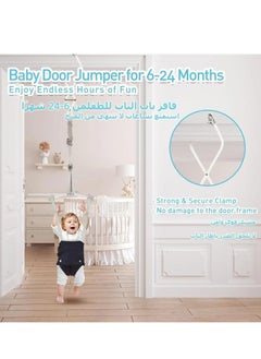 XICEN Baby Door Jumper with Door Clamp, Baby Doorway Jumper Bouncer with Strong Spring & Adjustable Strap, Portable Infant Bouncers  - Image 2