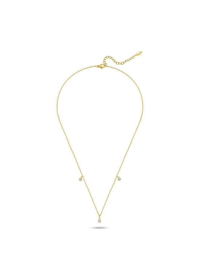 Police  Veloura Yellow Gold Plated Stainless Steel Chain Necklace for Women for Women | Best Price UAE