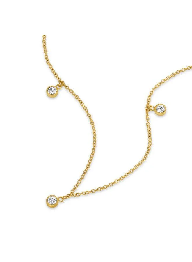 بوليس Veloura Yellow Gold Plated Stainless Steel Chain Necklace for Women