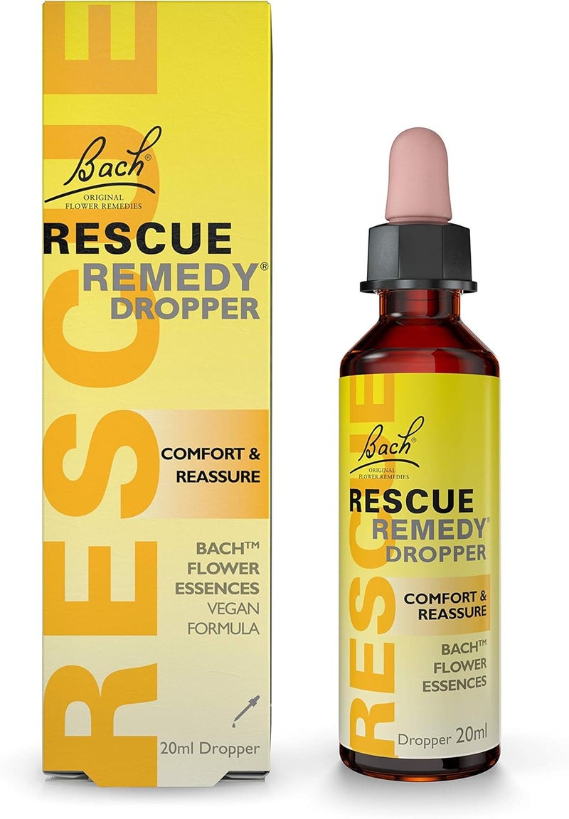 Rescue Remedy Dropper Daily Support for Stressful Moments Bach Original Flower Essences EasytoUse 20ml Dropper - Image 1