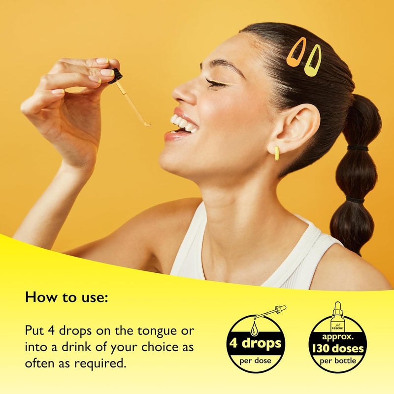 Rescue Remedy Dropper Daily Support for Stressful Moments Bach Original Flower Essences EasytoUse 20ml Dropper - Image 4