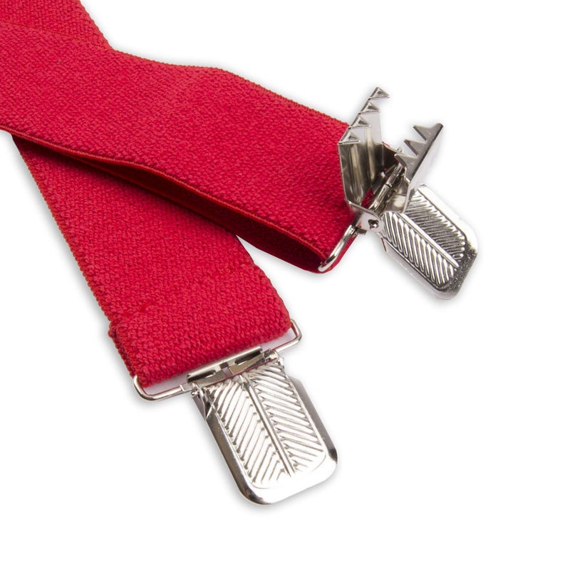 Dickies Men's 1-1/4 Solid Straight Clip Suspender, Red, One Size - Image 2