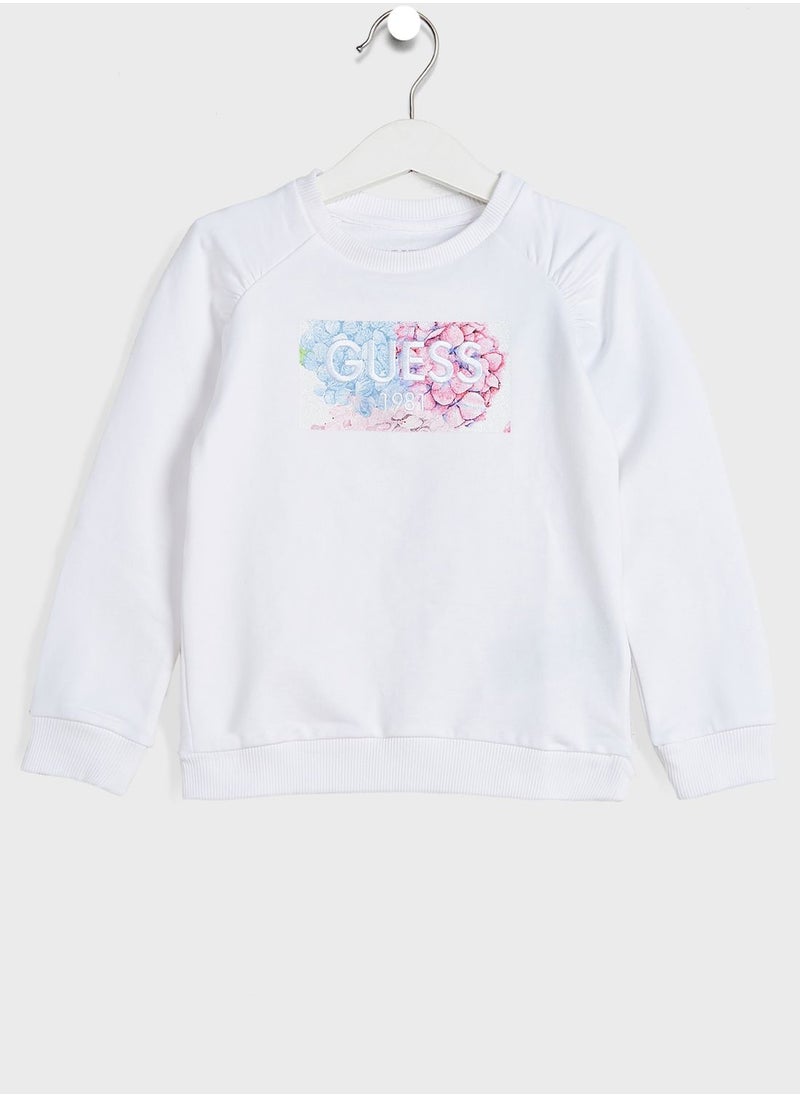 GUESS - Kids Logo Sweatshirt - Image 1