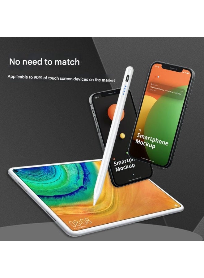 قلم لمس عالمي للأجهزة اللوحية، قلم لمس لأجهزة iPad، قلم Apple Pencil، الهواتف المحمولة لهواتف Huawei وLenovo وSamsung وXiaomi وRedmi. اشحن الجهاز قبل الاستخدام. - Image 2