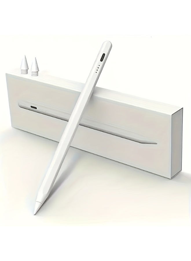 قلم لمس عالمي للأجهزة اللوحية، قلم لمس لأجهزة iPad، قلم Apple Pencil، الهواتف المحمولة لهواتف Huawei وLenovo وSamsung وXiaomi وRedmi. اشحن الجهاز قبل الاستخدام. - Image 1