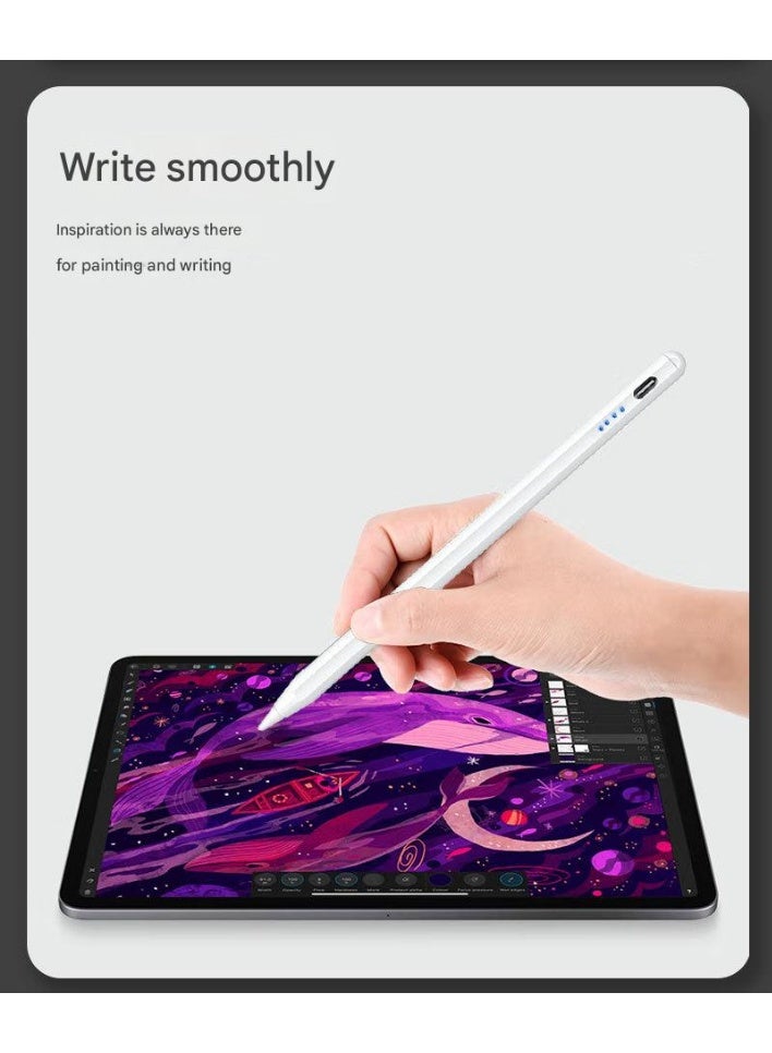 قلم لمس عالمي للأجهزة اللوحية، قلم لمس لأجهزة iPad، قلم Apple Pencil، الهواتف المحمولة لهواتف Huawei وLenovo وSamsung وXiaomi وRedmi. اشحن الجهاز قبل الاستخدام. - Image 5