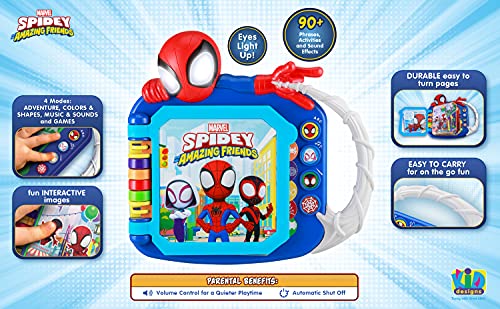 eKids Spidey and His Amazing Friends Book Toddler Toys with Builtin Preschool Learning Games Educational Toys for Toddlers - Image 5