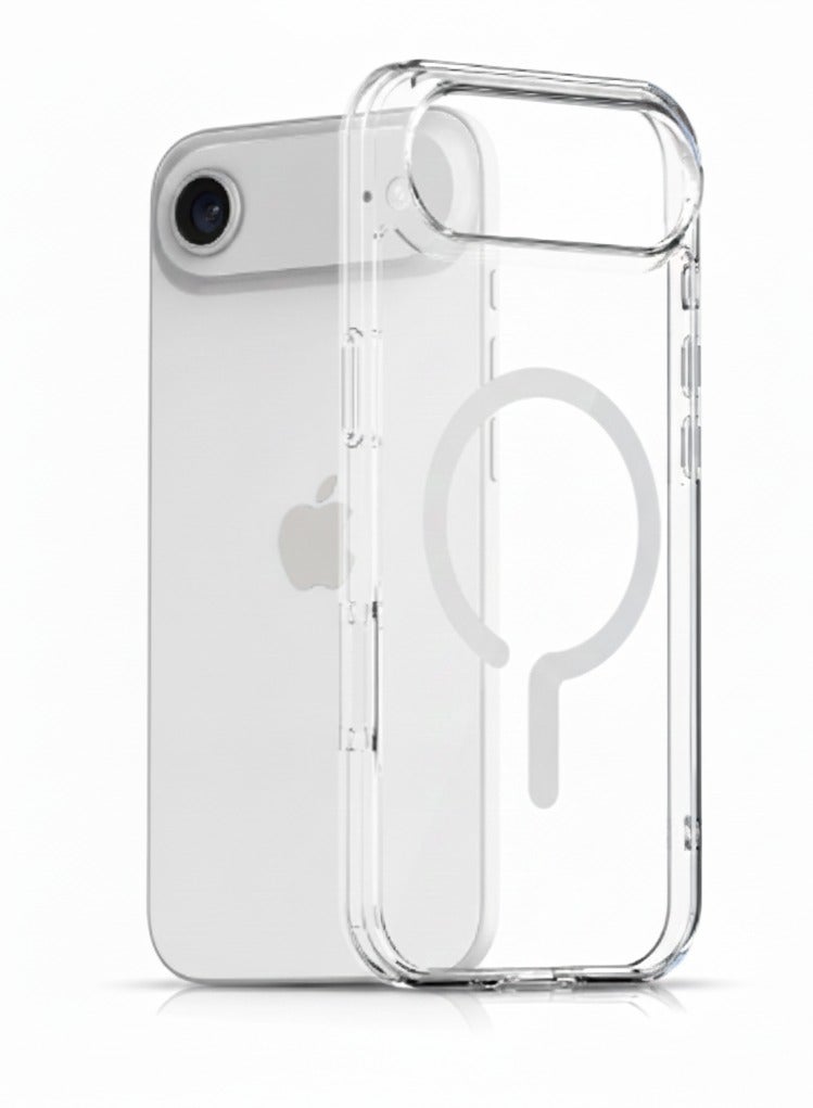جراب مغناطيسي متوافق مع MagSafe لهاتف iPhone 17 Air (6.5 بوصة)، غطاء شفاف ماص للصدمات مع ظهر مقاوم للخدش - Image 1