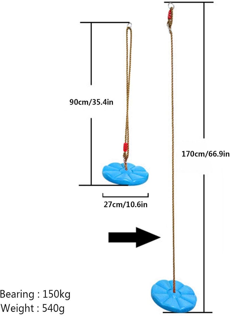 GGOOT - Saucer Tree Swing, Round Tree Swing for Outdoor Use, Slide Playsets Rainbow Kids Swings 300lbs Weight Capacity - Image 1