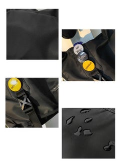 DUNISO Crossbody Bag for Men and Women Water Resistant Laptop Bag Casual Satchel Bags for Men Large School Computer Bag Travel Office Work Briefcase Fashion Messenger Shoulder Handbag, Black  - Image 5