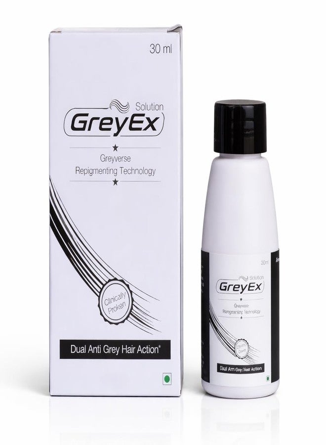Greyx Solution 30ml | Advanced Grey-verse Repigmenting Technology | Clinically Proven Dual Hair Action | Prevents Premature Greying | Unisex Hair Serum - Image 1