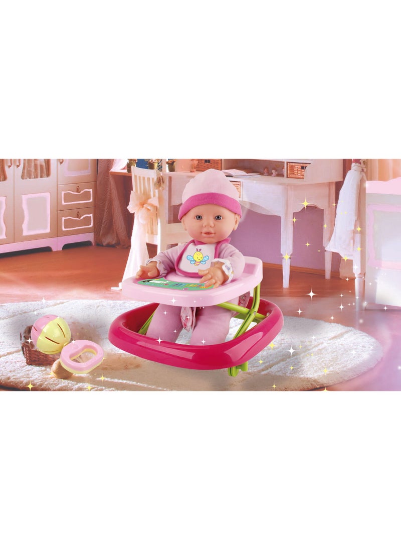 Bambolina - Bambolina Royal 30CM Baby doll with baby walker and accessories! - Image 1
