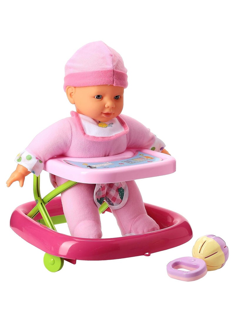 Bambolina - Bambolina Royal 30CM Baby doll with baby walker and accessories! - Image 1