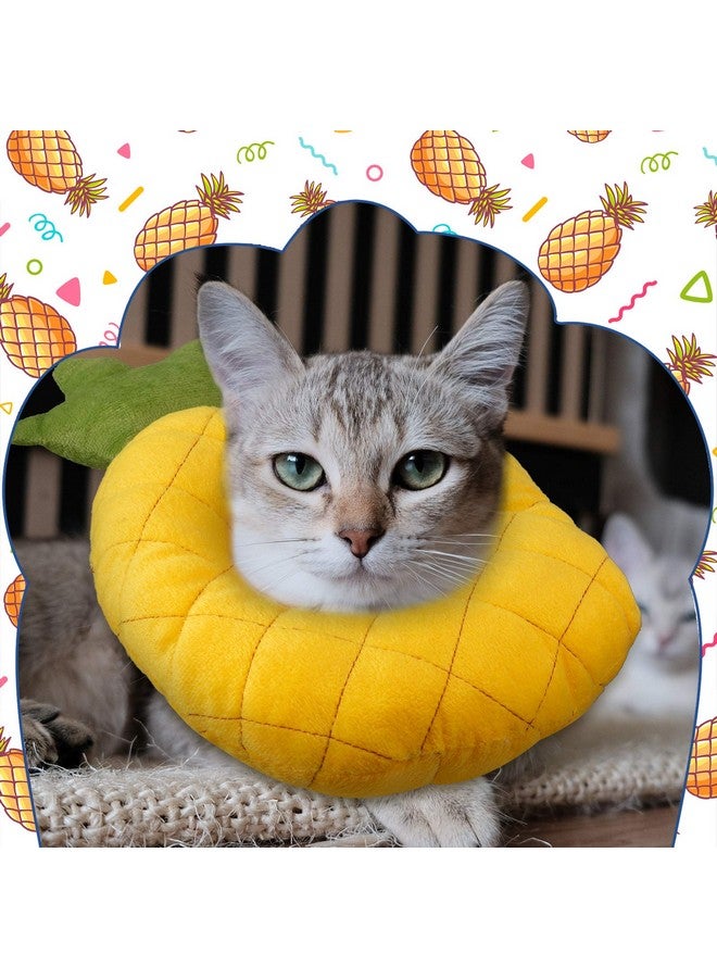 Weewooday 4 Pieces Cat Recovery Collar Cute Cat Neck Cone Cat Elizabeth Padded E Collar Anti Bite Lick Dog Collar With Smooth Texture For Kitten And Cat - Image 5