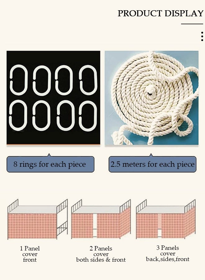 DUNISO ستائر سرير بطابقين في السكن الجامعي، غطاء سرير مضاد للغبار، ستائر سرير بطابقين معتمة، ستائر غرفة السكن الجامعي مضادة للضوء، ديكور خلفية للخصوصية، ستائر معتمة، 2 لوحات - Image 5