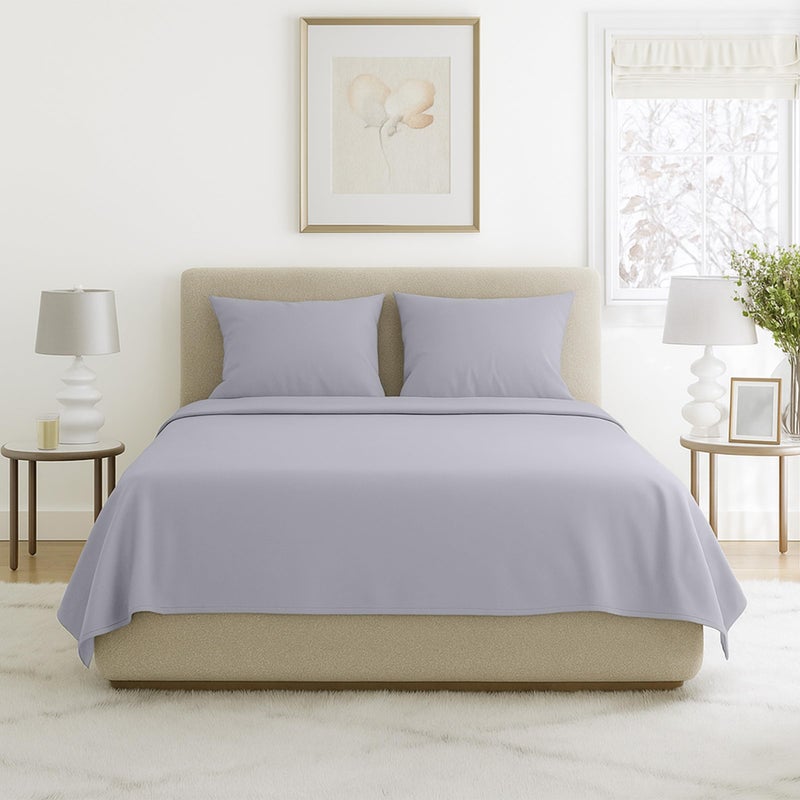 لافيش هوم مجموعة شرشف سرير مع أكياس وسائد من 4 قطع - Image 1