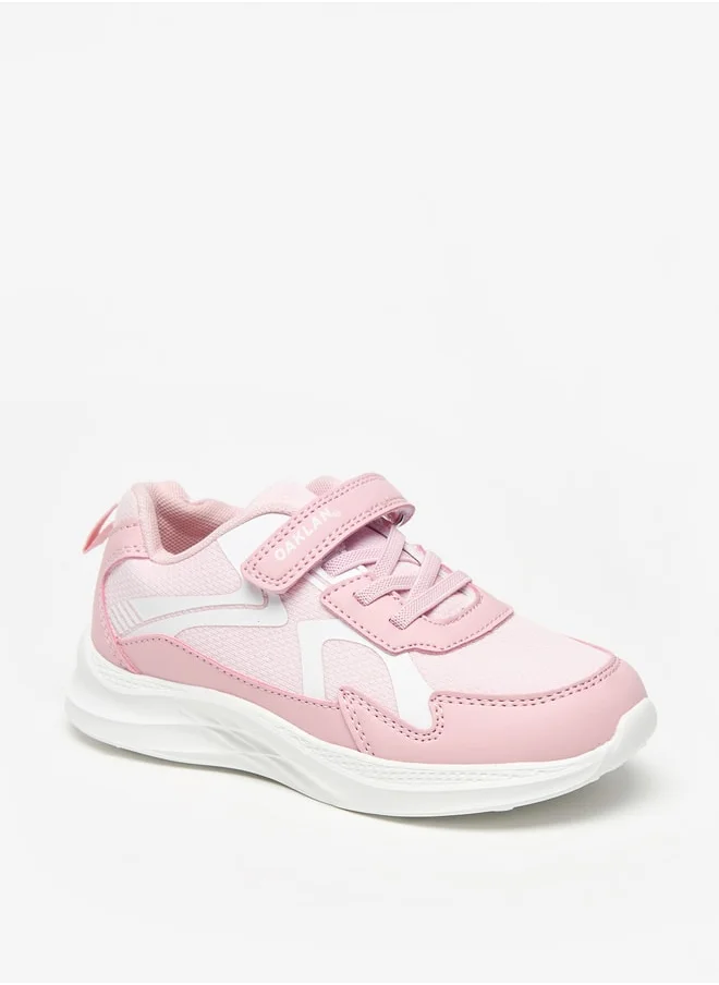 شو اكسبرس Panelled Sports Shoes with Hook and Loop Closure