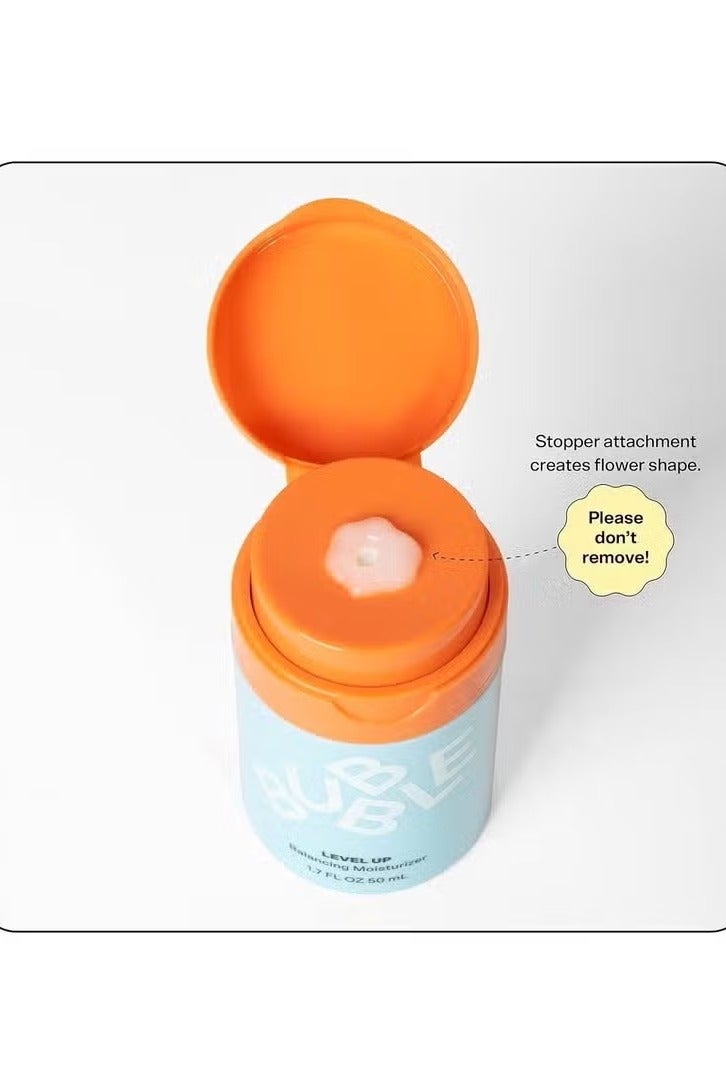 Bubble Skincare Level Up Balancing Face Moisturizer - Hydrating Gel Moisturizer Formulated with Zinc PCA + Niacinamide for Improved Texture & Radiance - Skin Care for Oily or Combination Skin (50ml) - Image 2