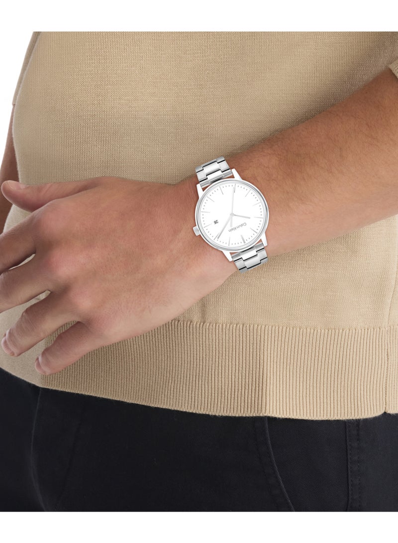 CALVIN KLEIN Round Analog Men'S White Case Watch - 25200477 - Image 3