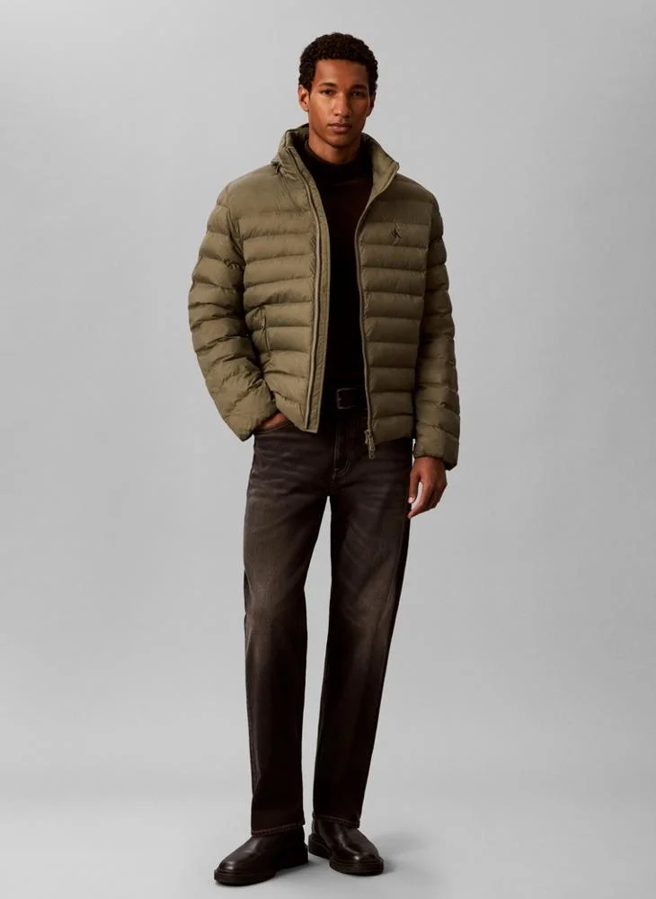Calvin Klein Jeans  Lightweight Packable Hood Puffer Jacket for Men | Best Price UAE