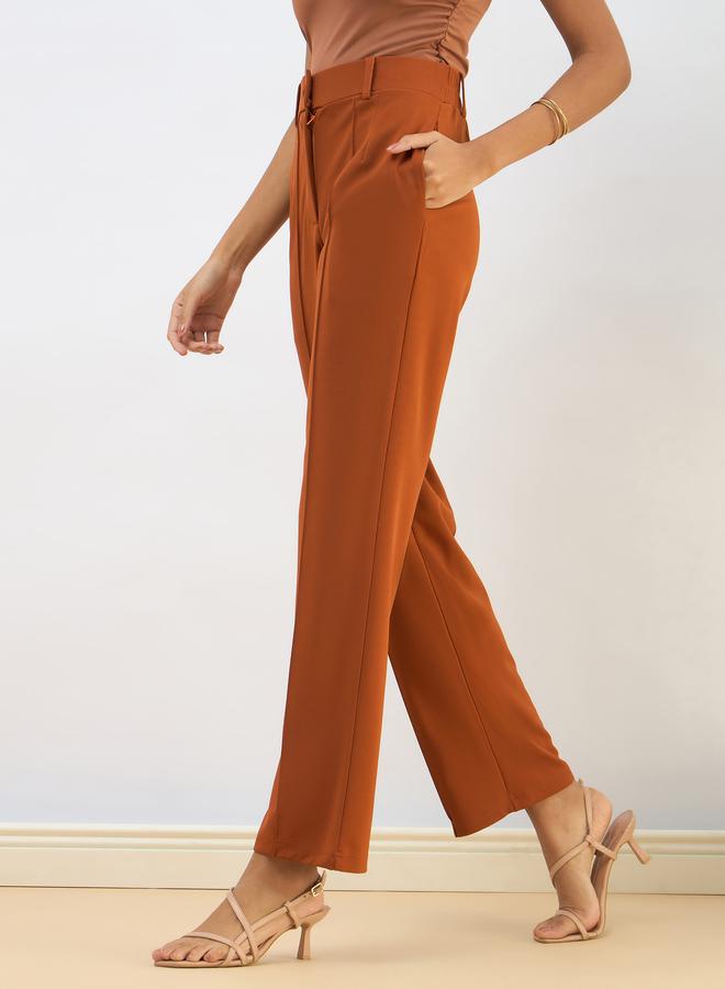 ساسافراس بنطلون نسائي ساسافراس مستقيم بخصر أمامي - Image 3