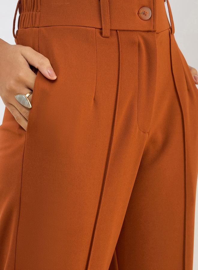 ساسافراس بنطلون نسائي ساسافراس مستقيم بخصر أمامي - Image 4