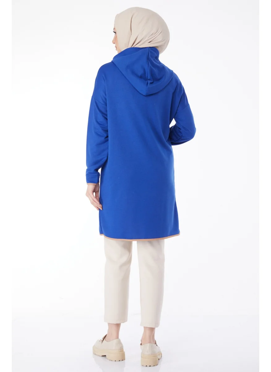 Tofisa 13130-SAKS Front Printed Sweatshirt