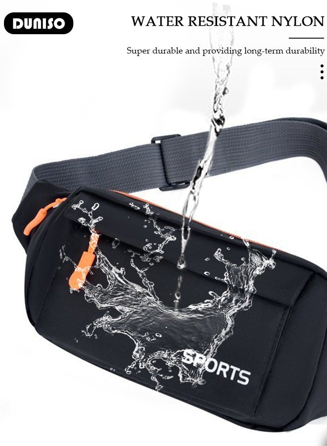 DUNISO Waist Pack for Men Women, Crossbody Waist Bag Pack Belt Bag for Travel Walking Running Hiking Cycling, Pouch Hip Bum Bag Chest Bag with Adjustable Strap For Gym Fitness Workout Travel Work Commuting  - Image 5