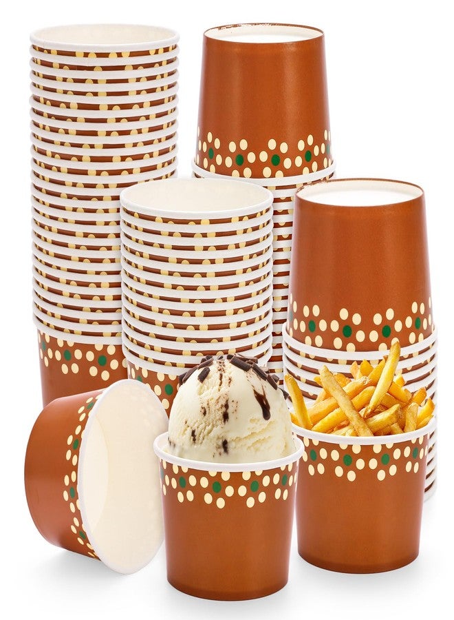 Whaline أكواب حفلات وايليندو 50 قطعة من بارو مكسيكي قابلة للتصرف سعة 9 أونصات من الطين الزخرفي لأطعمة الحلوى مثل الآيس كريم والحلويات لاحتفالات عيد الميلاد - Image 1