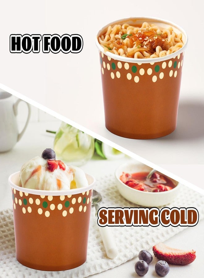 Whaline أكواب حفلات وايليندو 50 قطعة من بارو مكسيكي قابلة للتصرف سعة 9 أونصات من الطين الزخرفي لأطعمة الحلوى مثل الآيس كريم والحلويات لاحتفالات عيد الميلاد - Image 3