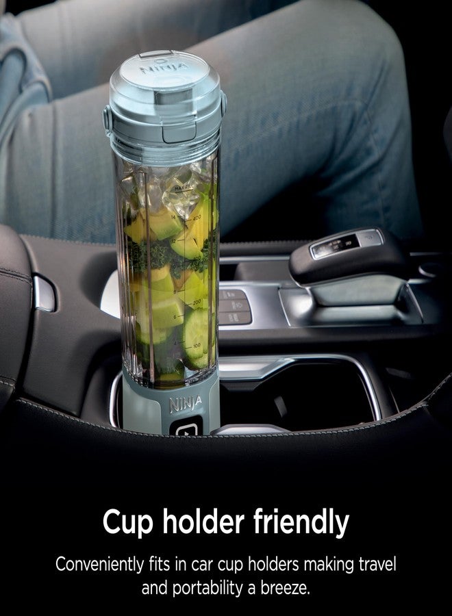 Ninja Blast Portable Blender & Accessories, Cordless, 18oz. Vessel, Personal Blender for Shakes & Smoothies, Leakproof Lid & Sip Spout, USB-C Cord, Dishwasher Safe Parts, BPA Free, Soft Sage, CL155ASG - Image 4