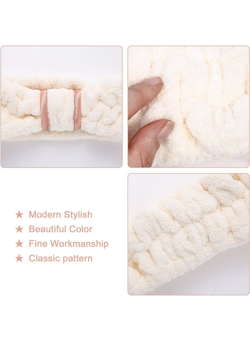 Oasisgalore 3-Pack Women’s Spa Microfiber Headbands - for Face Washing, Makeup Removal, Pink, White, Black - Image 4